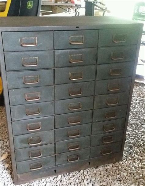 cole steel 27 drawer cabinet|Vintage Cole Steel .